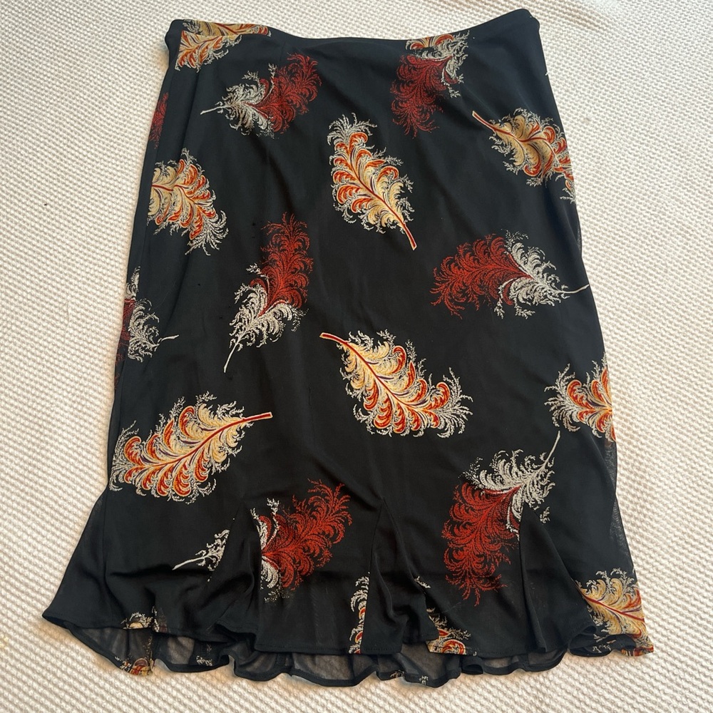 Express Floral Skirt Large